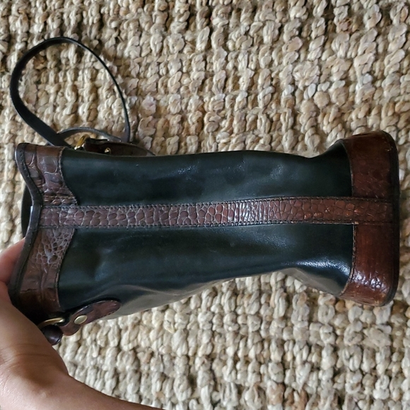 Vintage Brahmin leather and crocodile embossed crossbody and wallet - Picture 4 of 10